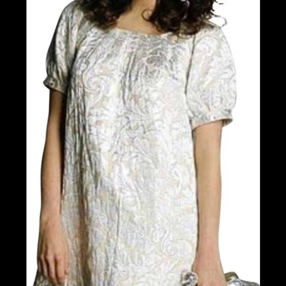 Tibi Silver and Gold Going Out Dress Metallic 10